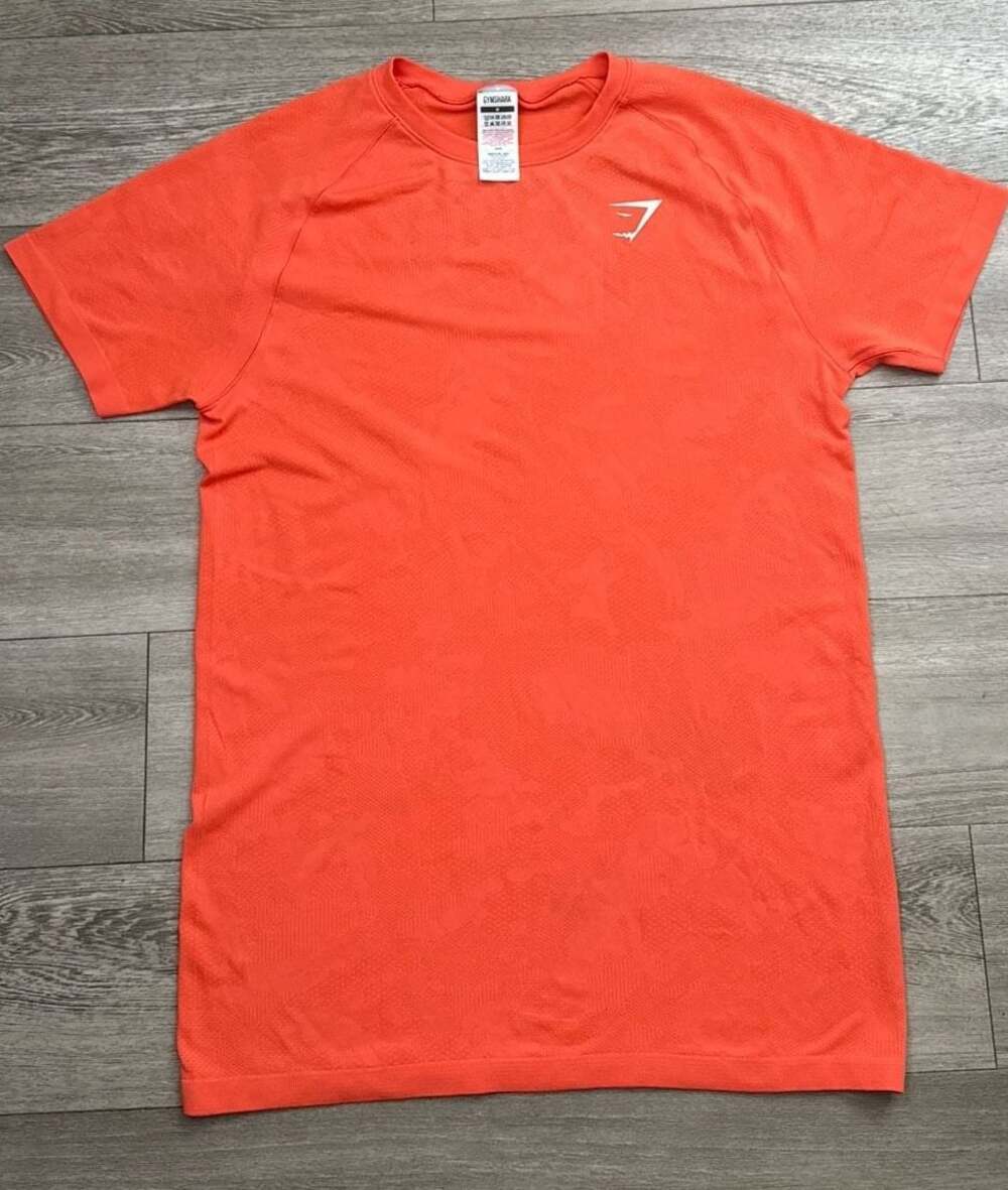Gymshark Men's Seamless Short Sleeve T-Shirt Orange